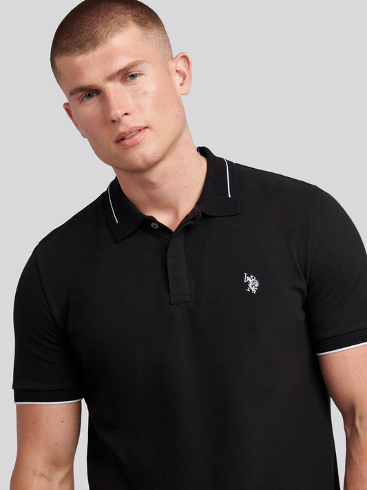 Smart Pique SS Polo Black