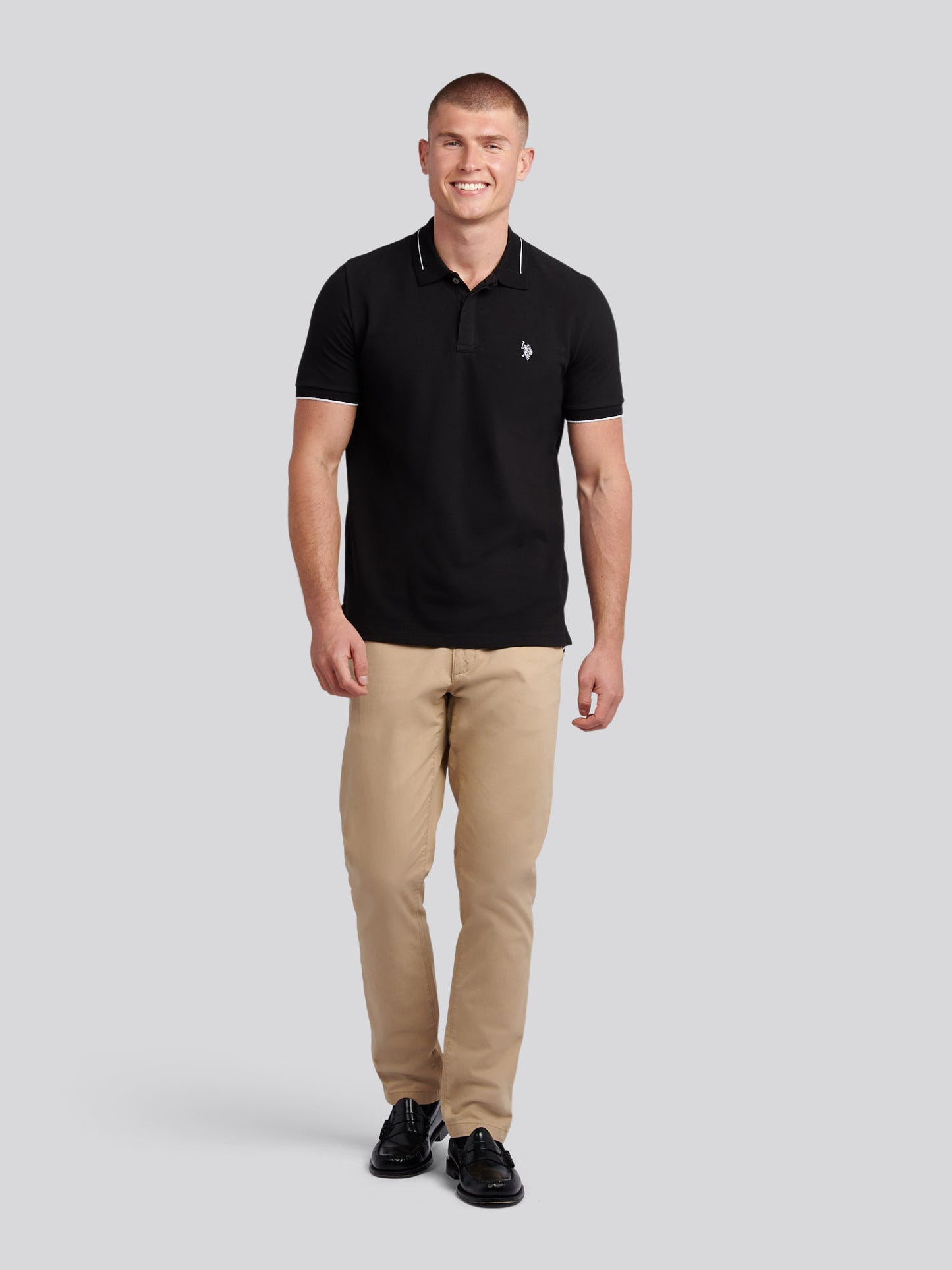 Smart Pique SS Polo Black
