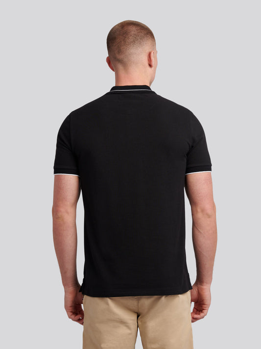 Smart Pique SS Polo Black