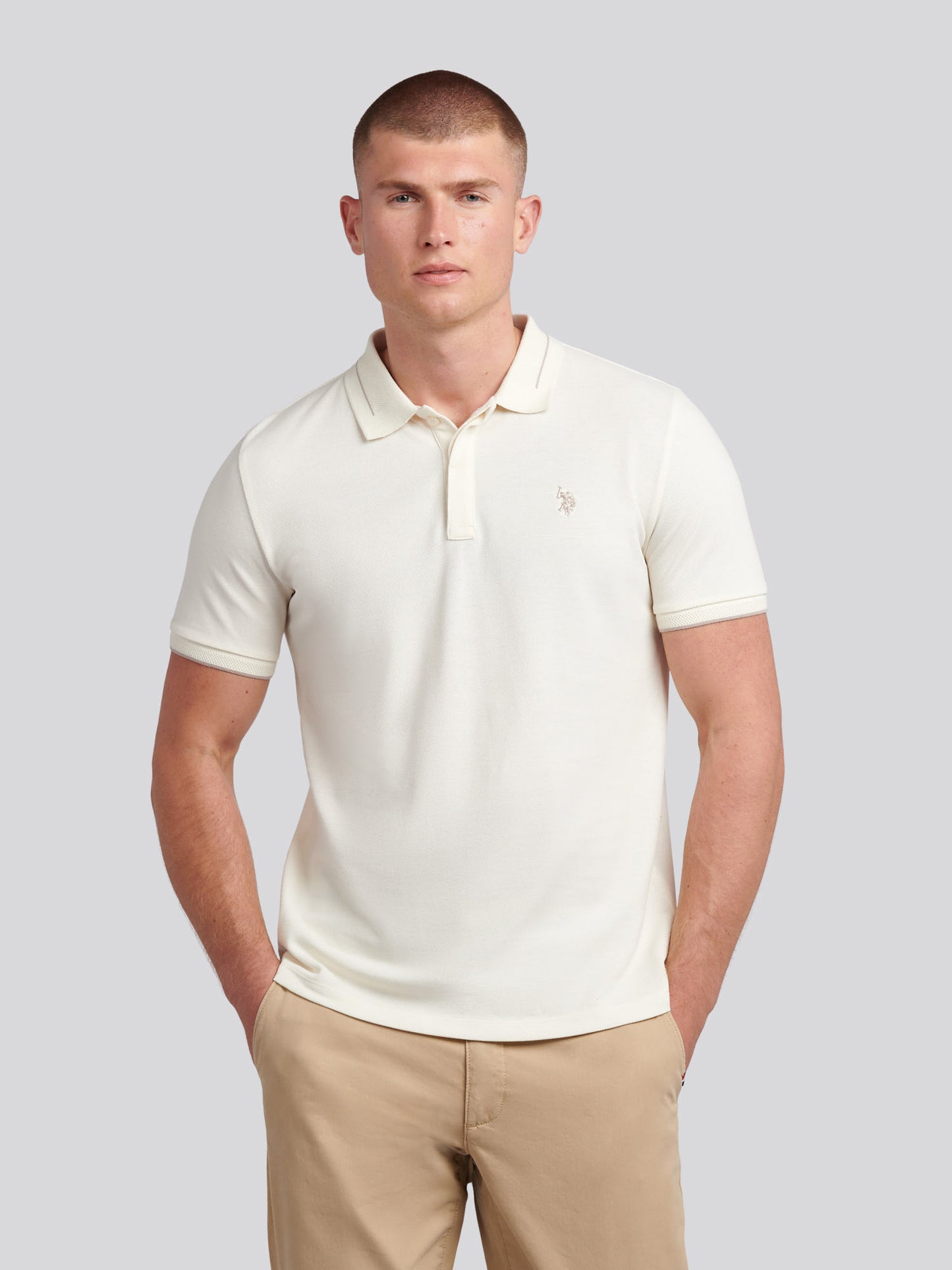 Smart Pique SS Polo Whisper White