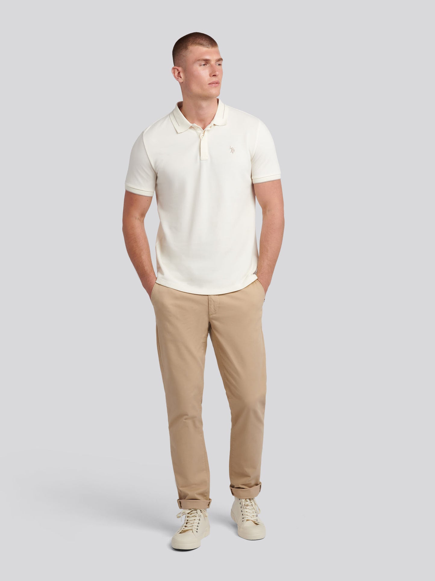 Smart Pique SS Polo Whisper White