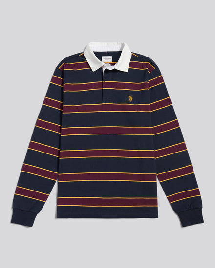 DHM Stripe Rugby Dark Sapphire Navy