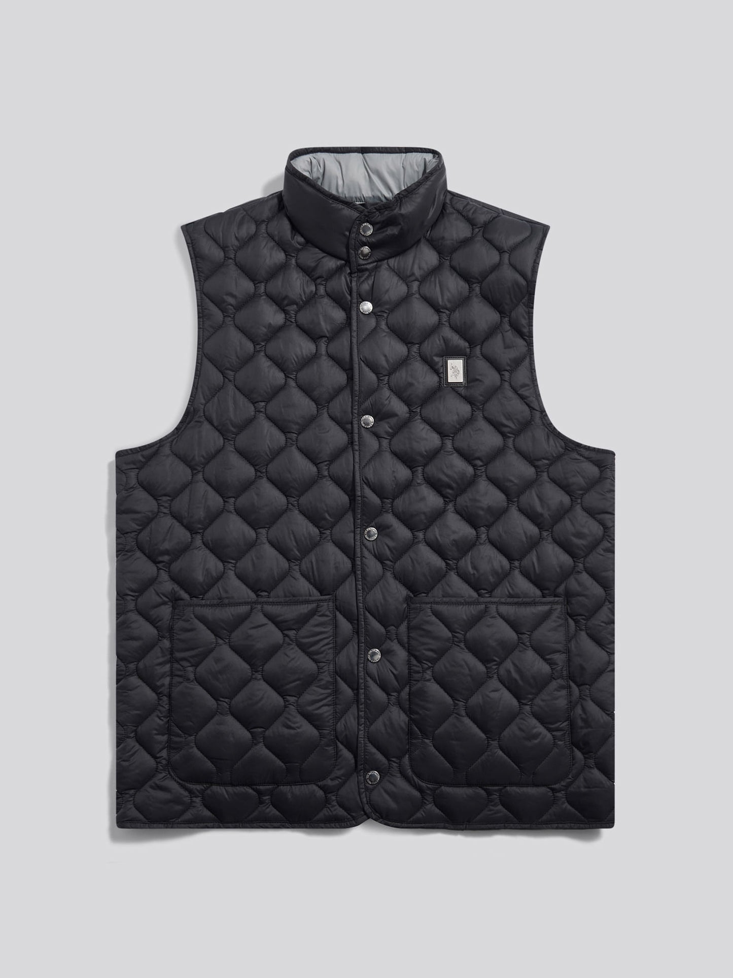 Mens Onion Quilt Lightweight Gilet Black