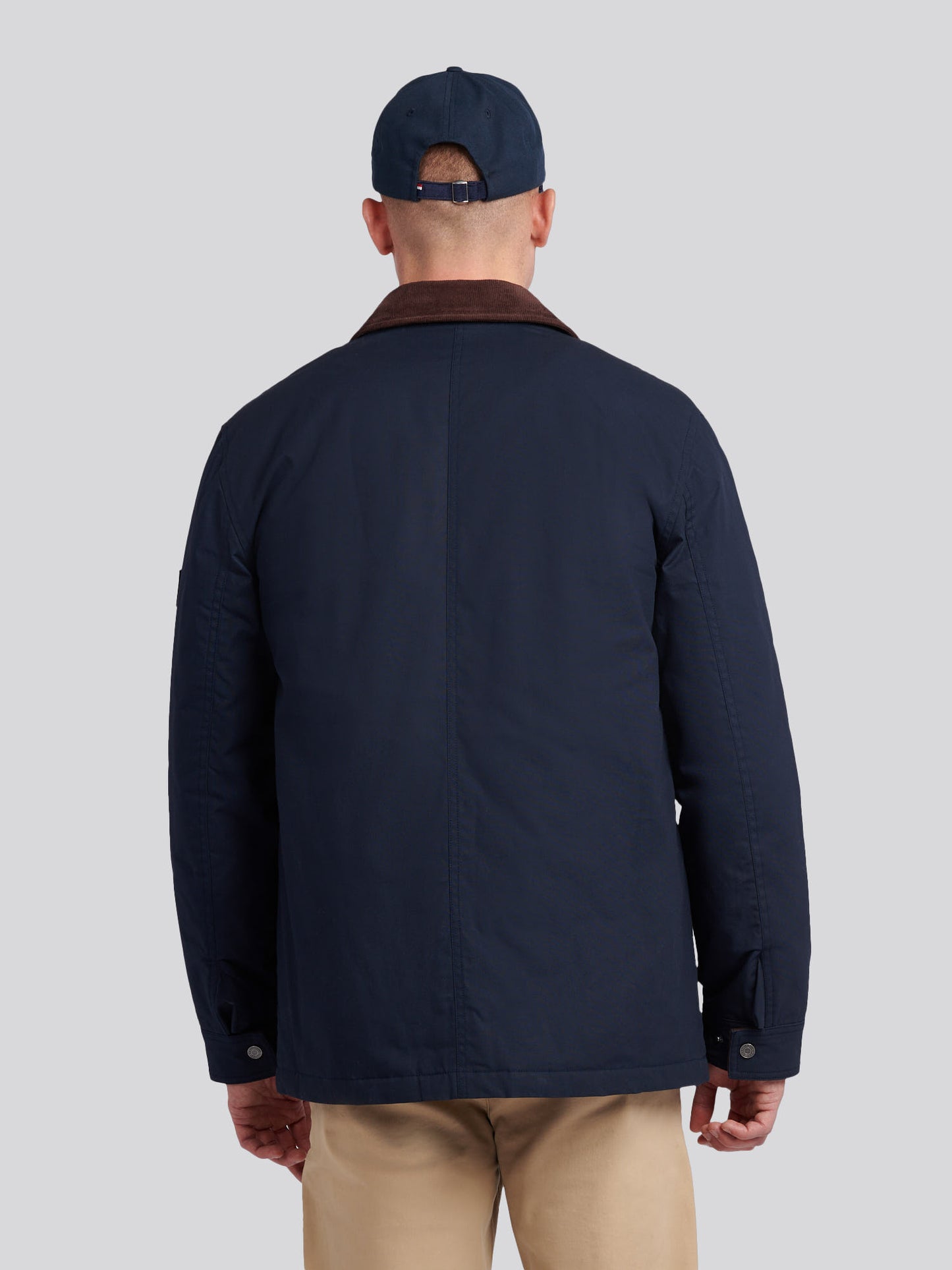 USPA Canvas Country Colleraher Jacket Dark Sapphire Navy