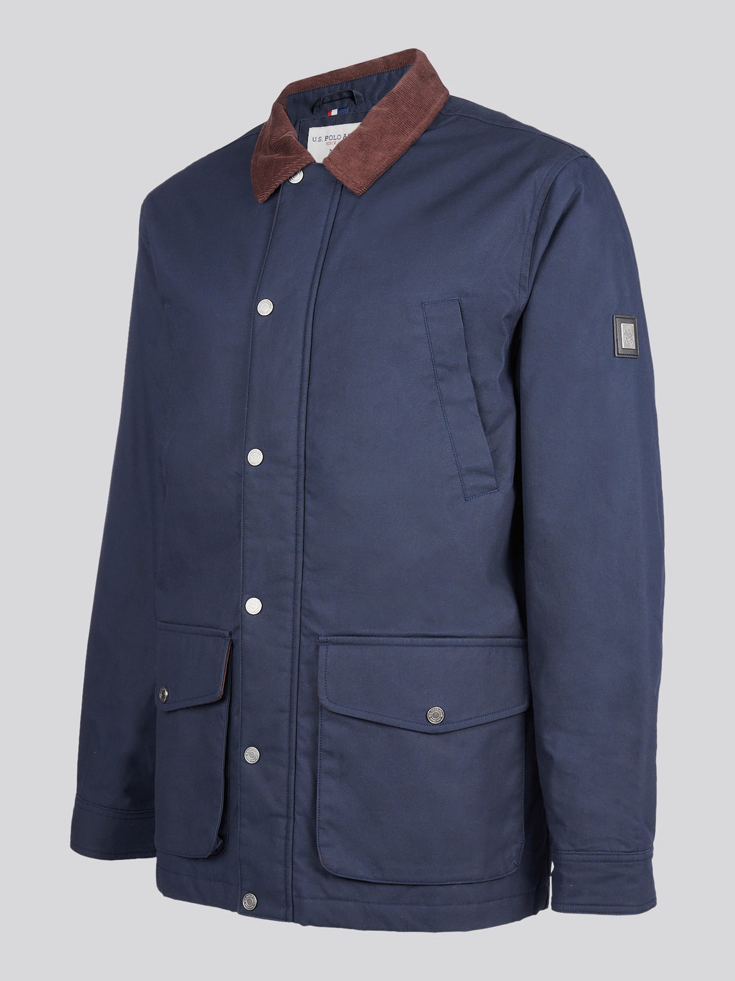 USPA Canvas Country Colleraher Jacket Dark Sapphire Navy