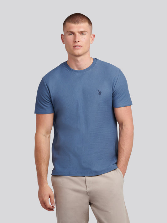 T-shirt z t-shirtu z herringbone vintage indygo