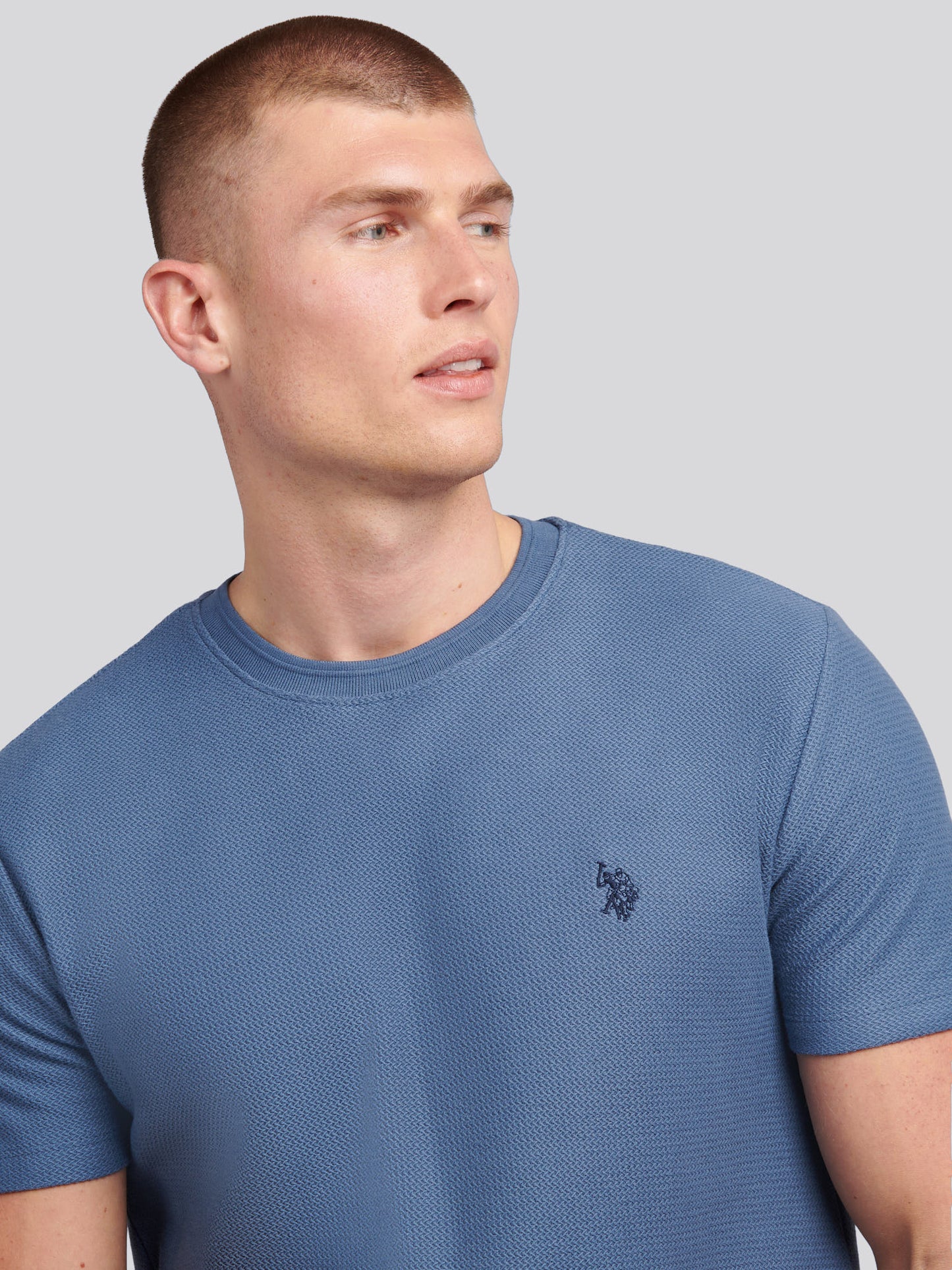 T-shirt z t-shirtu z herringbone vintage indygo