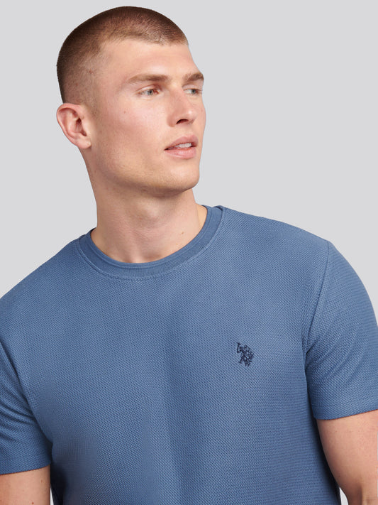 T-shirt z t-shirtu z herringbone vintage indygo