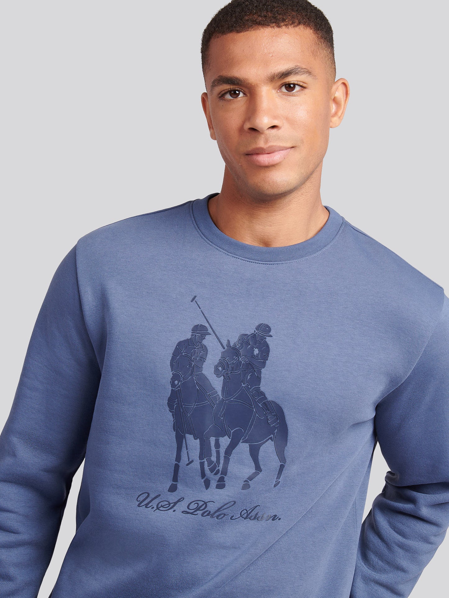 Tonal DHM Print Crew Vintage Indigo
