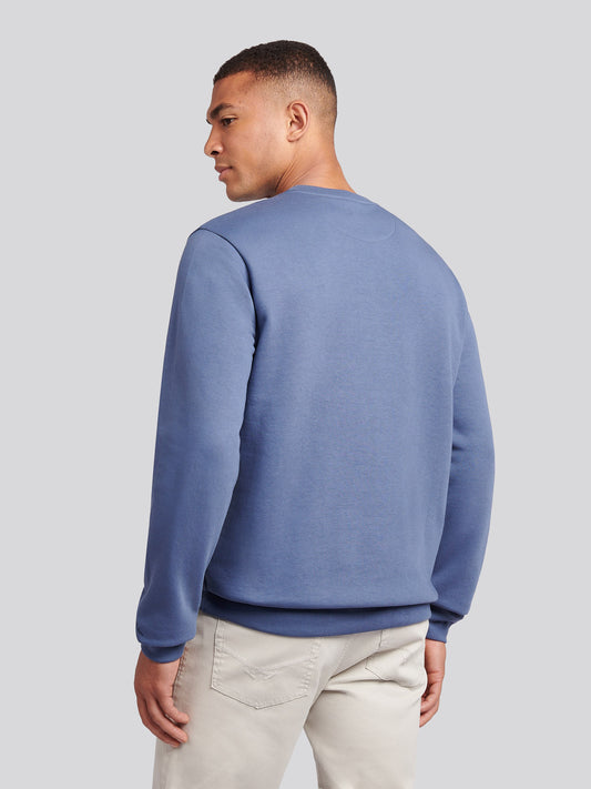 Tonal DHM Print Crew Vintage Indigo