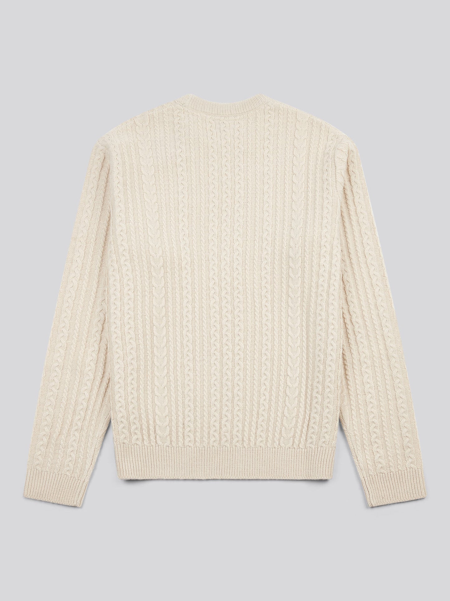 Aran Knit Crew Birch Marl