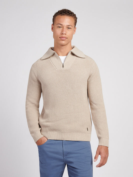 Half Cardigan Stitch Knit Fille Atmosfhere Marl
