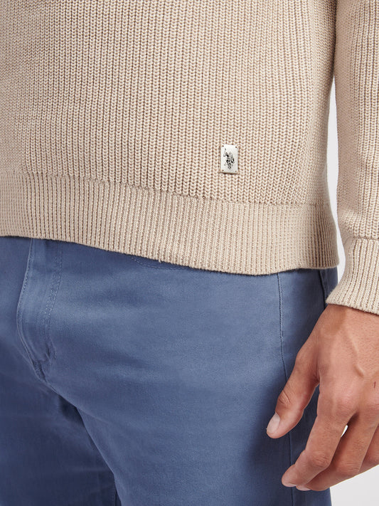 Half Cardigan Stitch Knit Fille Atmosfhere Marl
