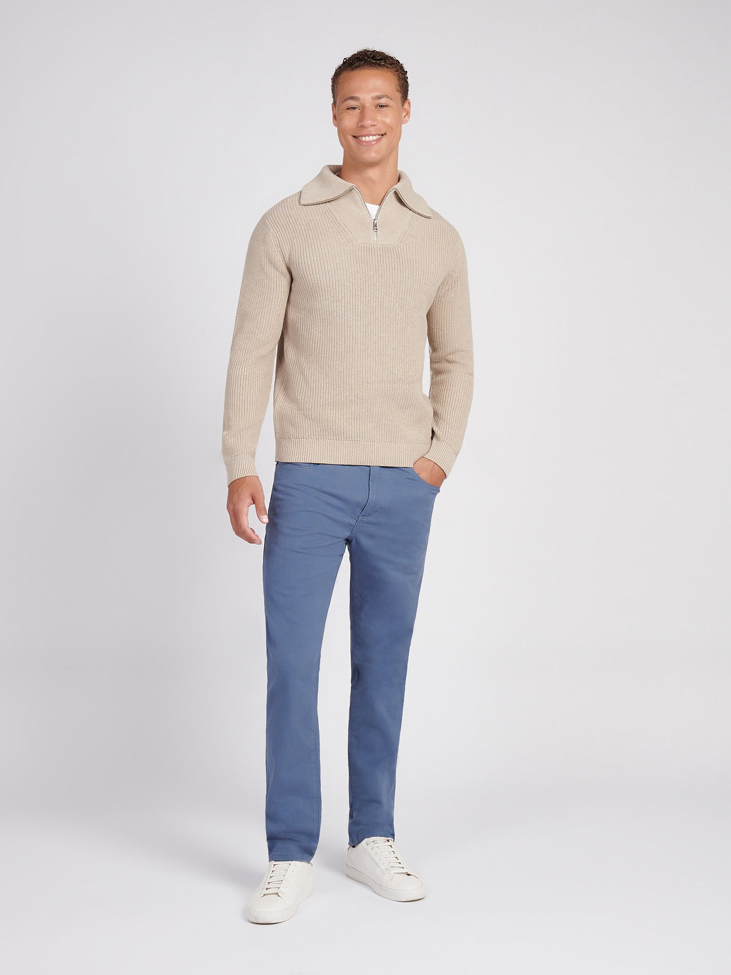 Half Cardigan Stitch Knit Fille Atmosfhere Marl