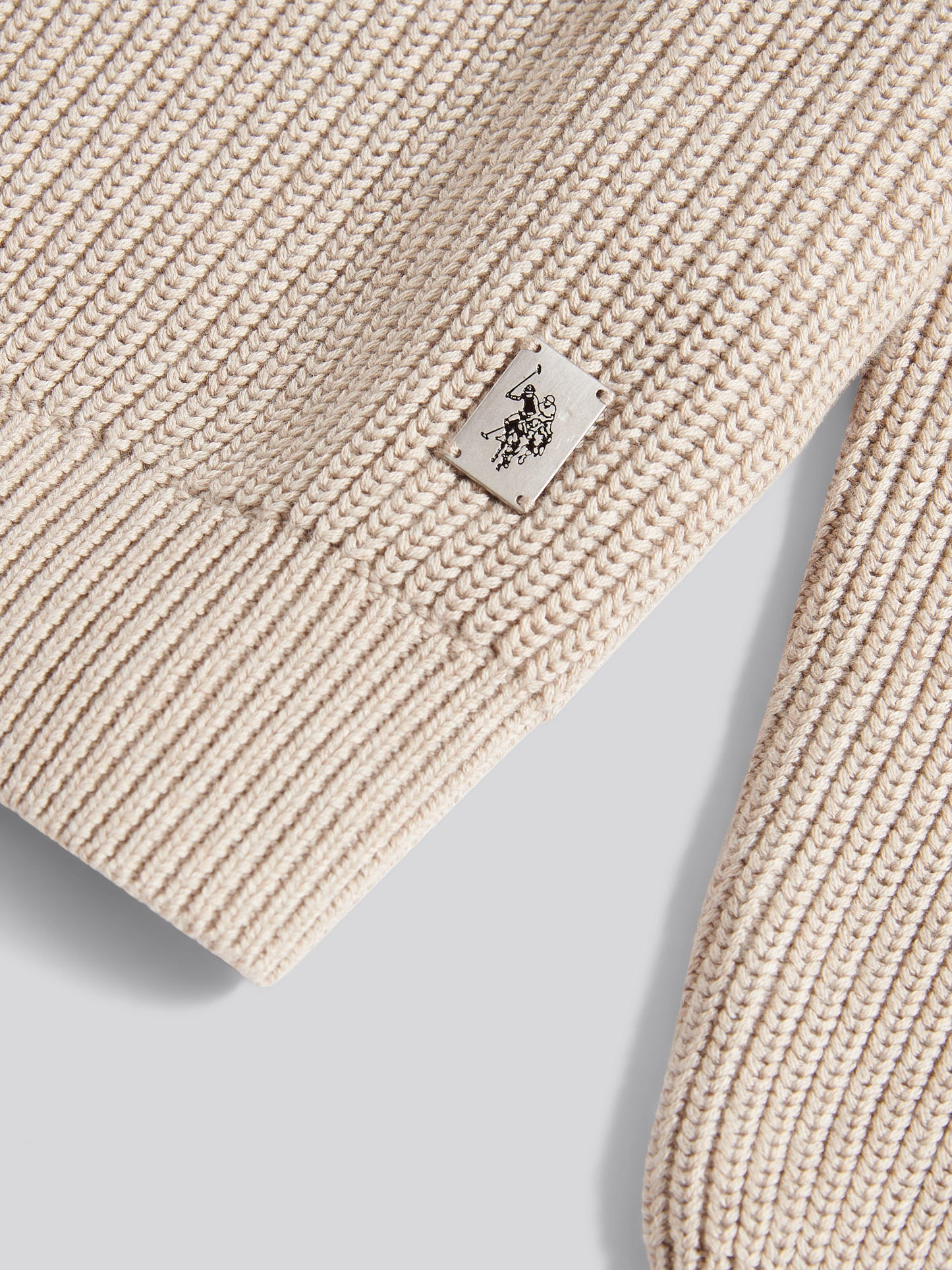 Half Cardigan Stitch Knit Fille Atmosfhere Marl