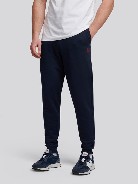 Mens Double Horsemen Loopback Jogger Dark Sapphire Navy / Haute Red DHM