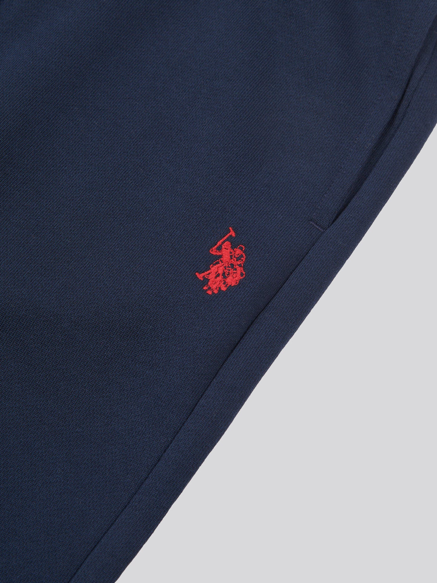 Mens Double Horsemen Loopback Jogger Dark Sapphire Navy / Haute Red DHM
