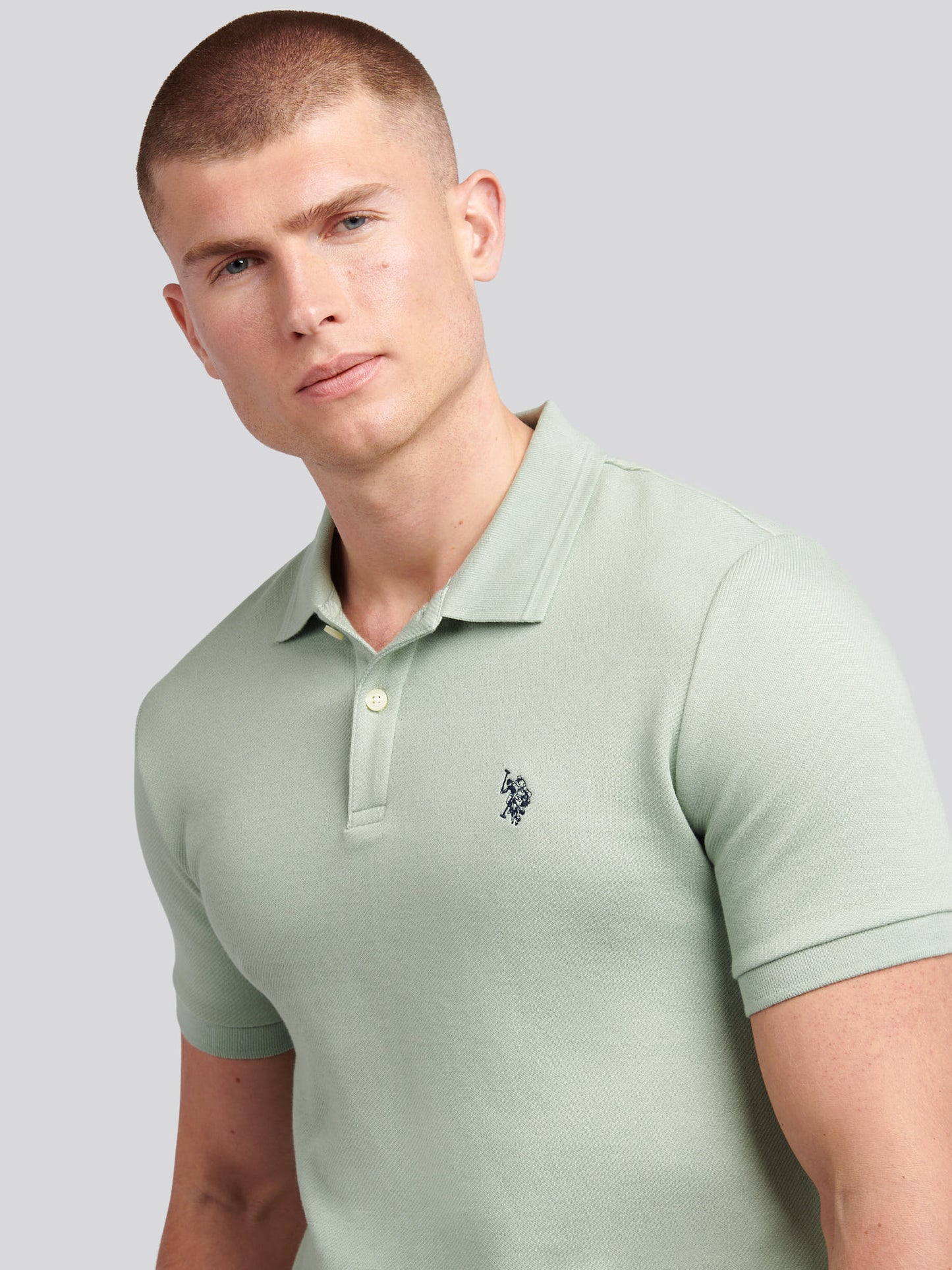 Twill Tekstura Polo Iceberg Green