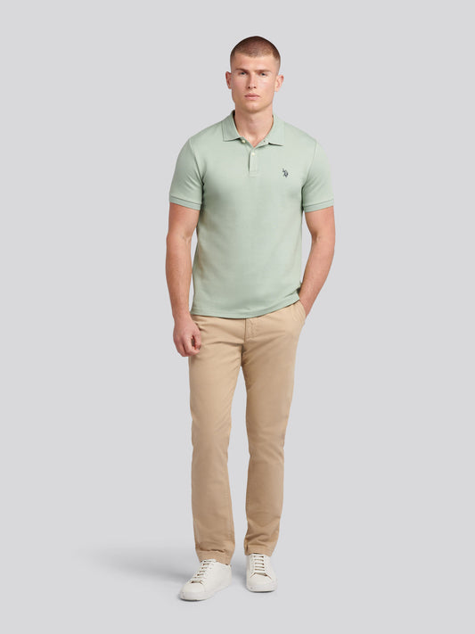 Twill Tekstura Polo Iceberg Green