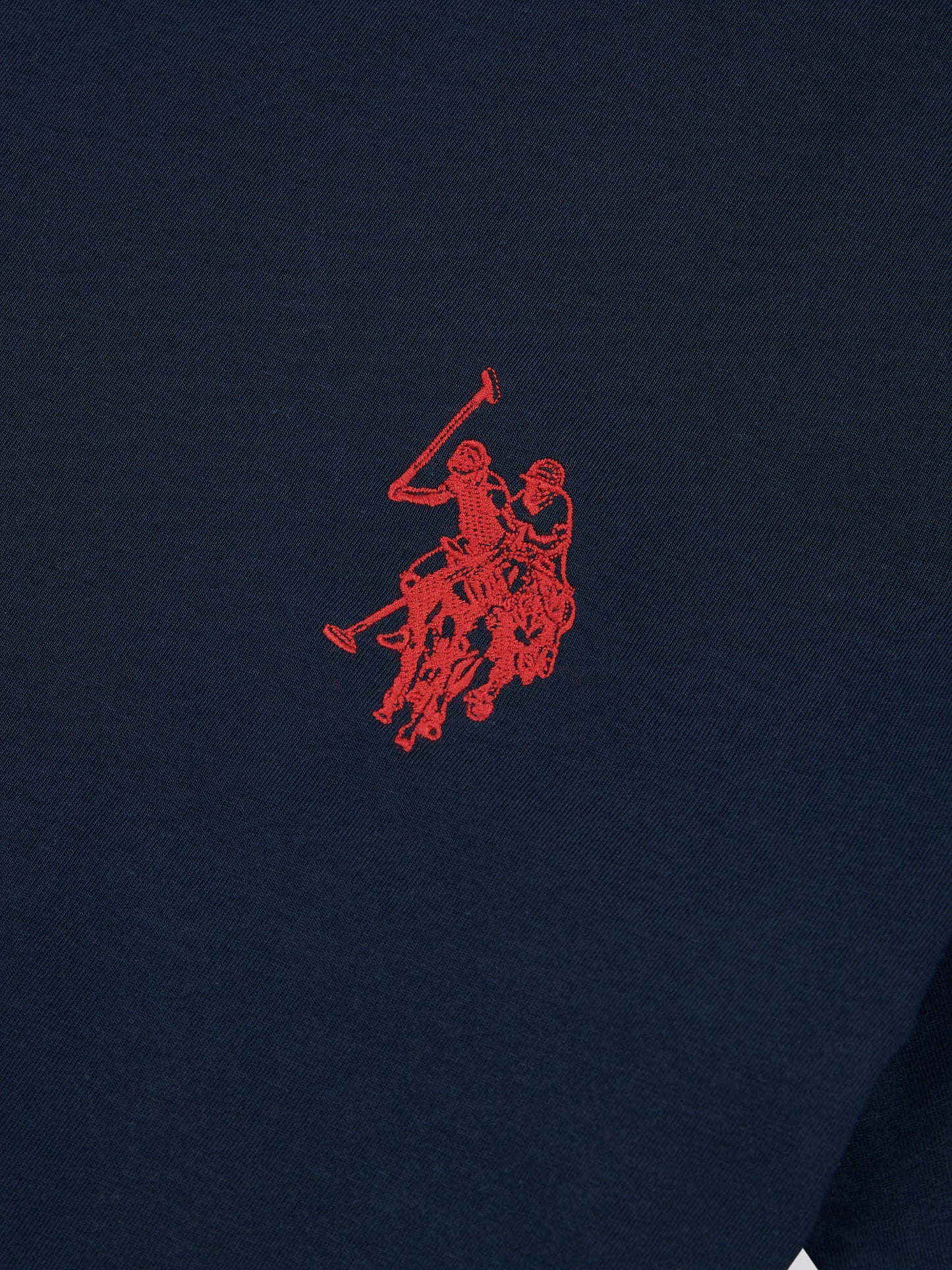 Mens Large Double Horsemen T-Shirt in Dark Sapphire Navy / Haute Red DHM