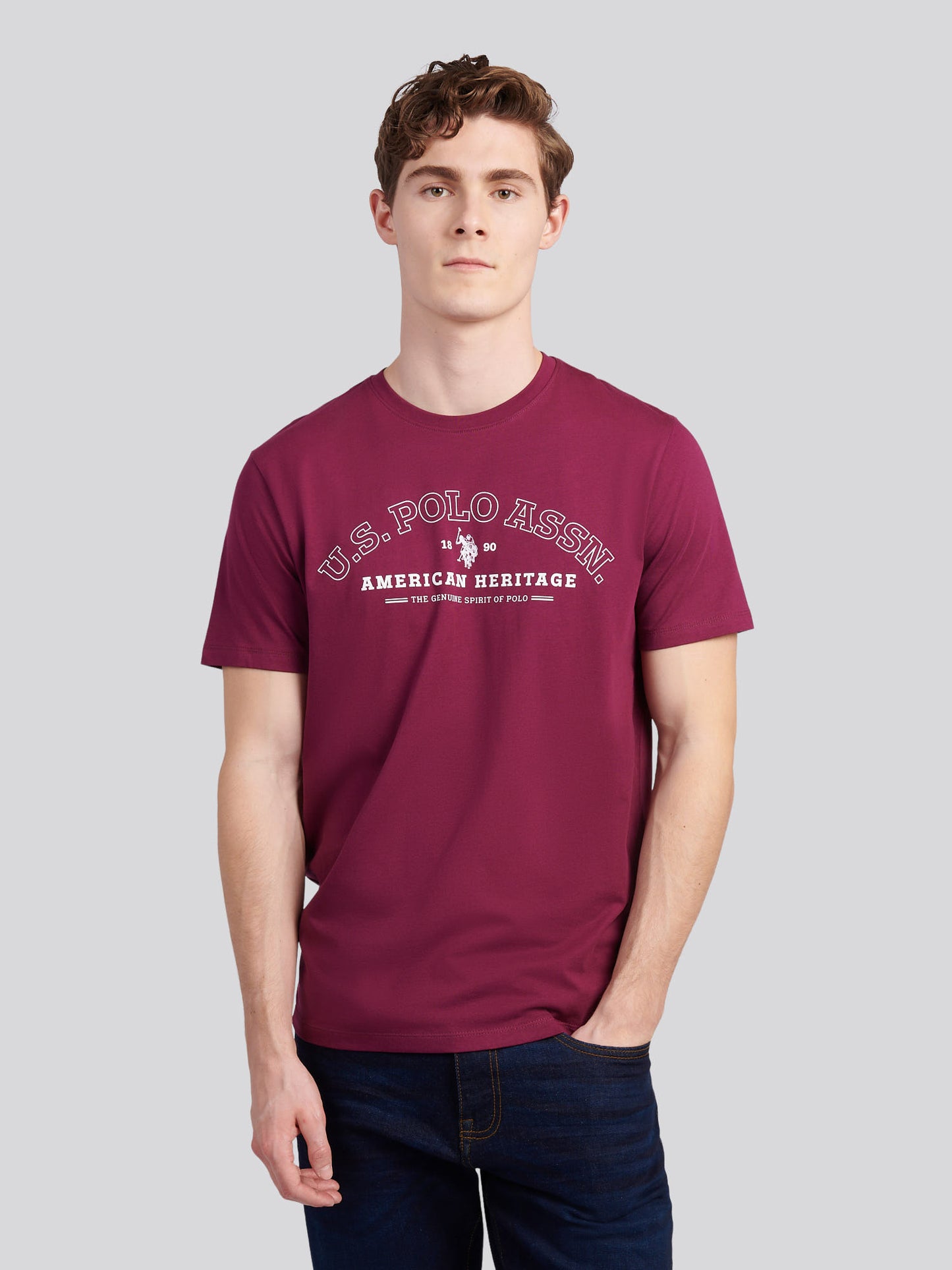 Heritage Graphic Print T-Shirt Wine