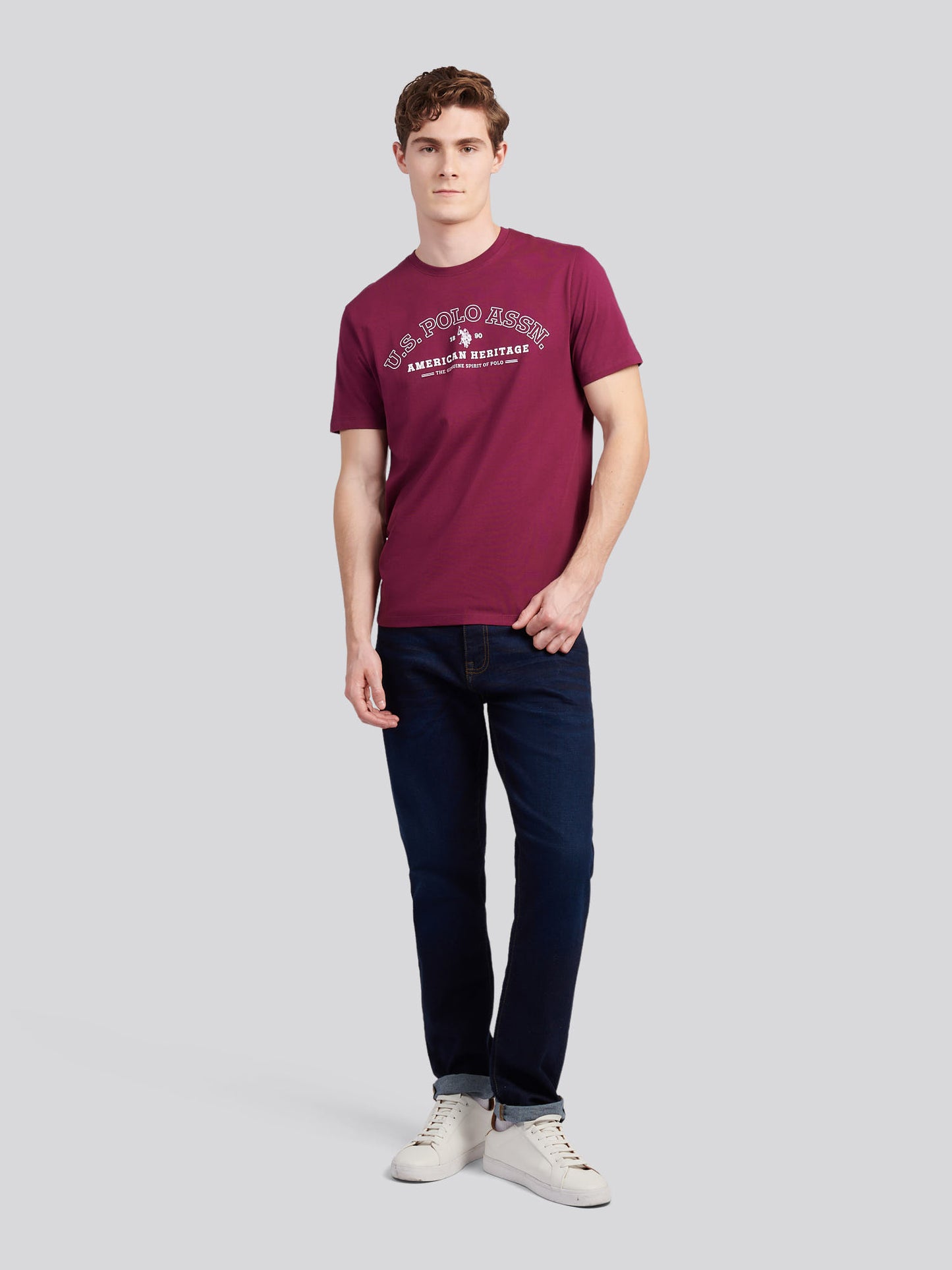 Heritage Graphic Print T-Shirt Wine
