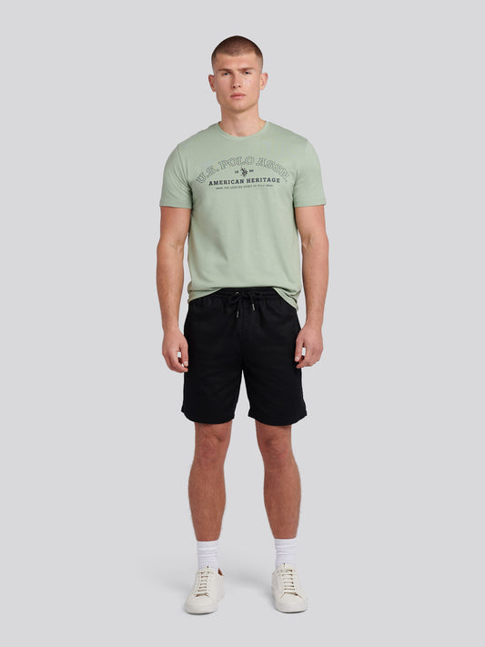 Heritage Graphic Print T-Shirt Iceberg Green
