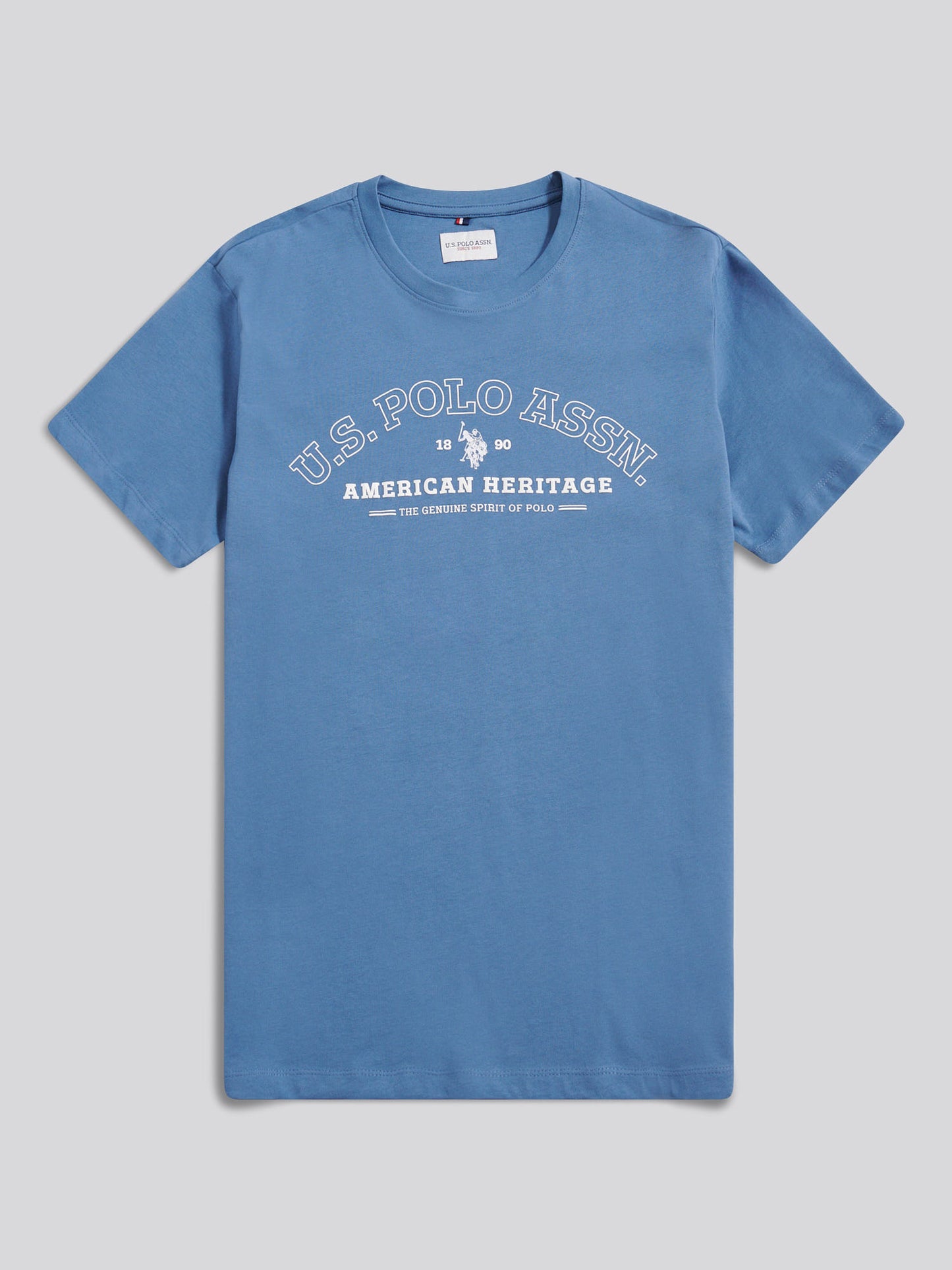 Heritage Graphic Print T-shirt Blue Horizon