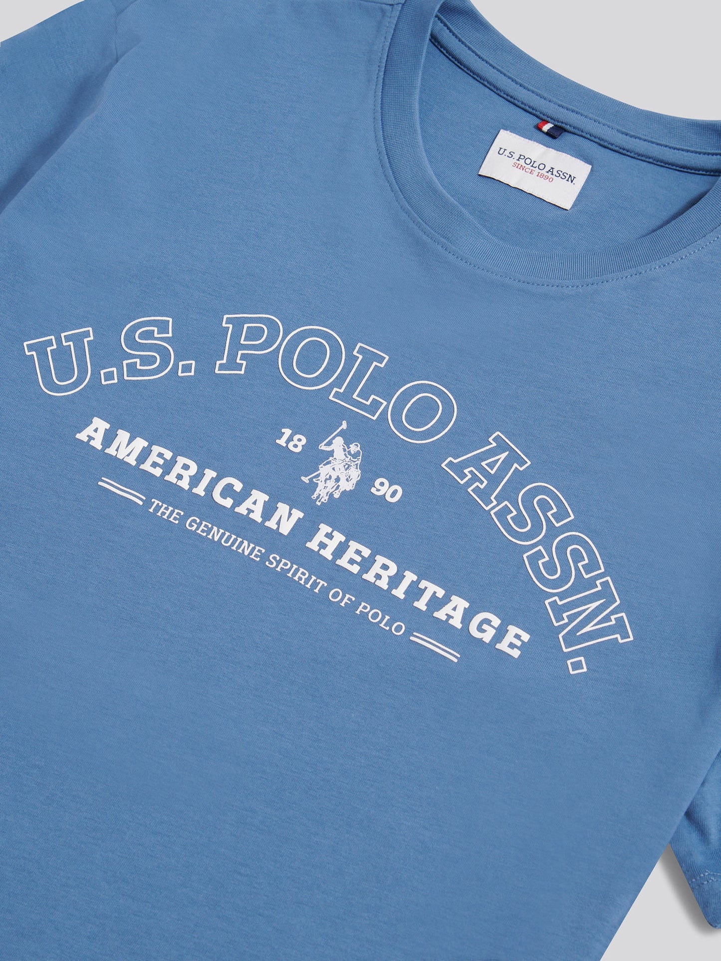 Heritage Graphic Print T-shirt Blue Horizon