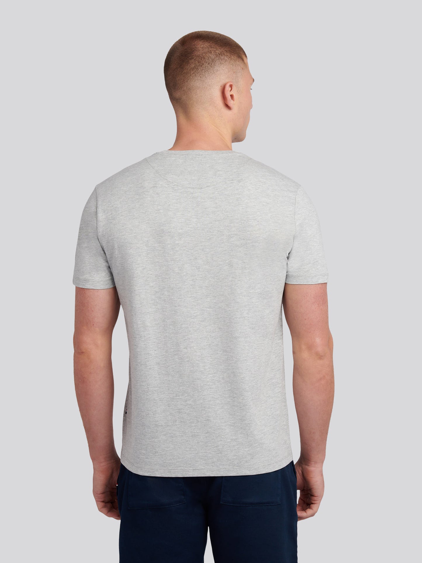 Heritage Graphic Print T-shirt Midse Grey Marl