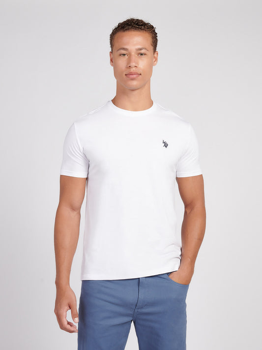 Mens USPA Back Graphic T-Shirt in Bright White