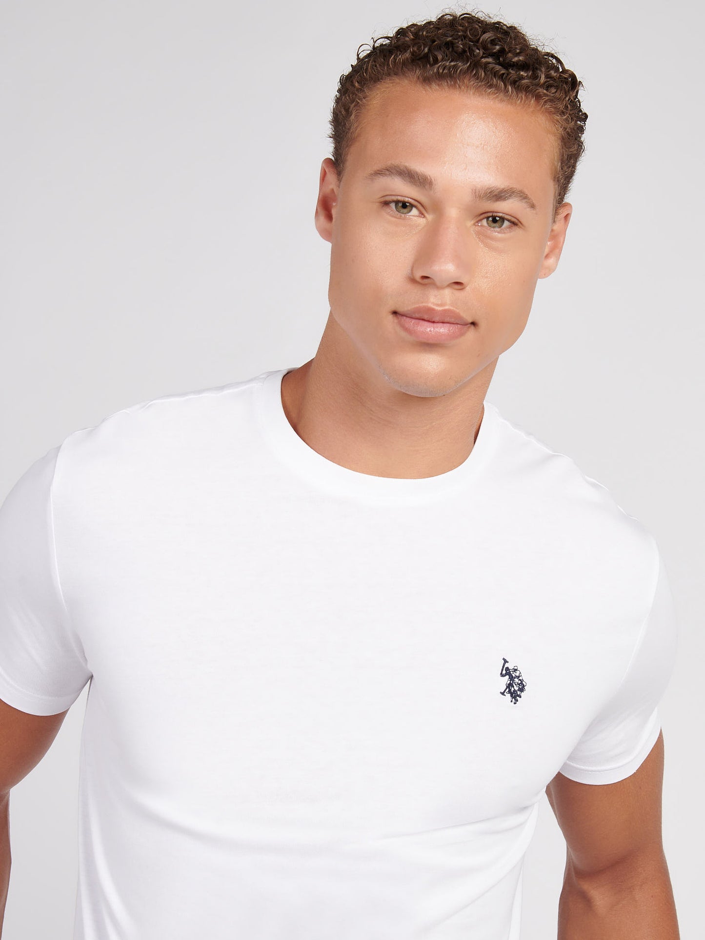 T-shirt z tyłu USPA Bright White