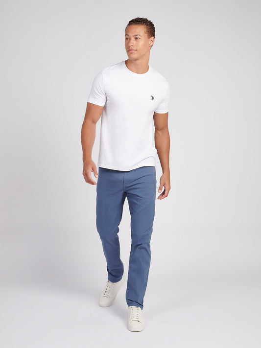 Mens USPA Back Graphic T-Shirt in Bright White