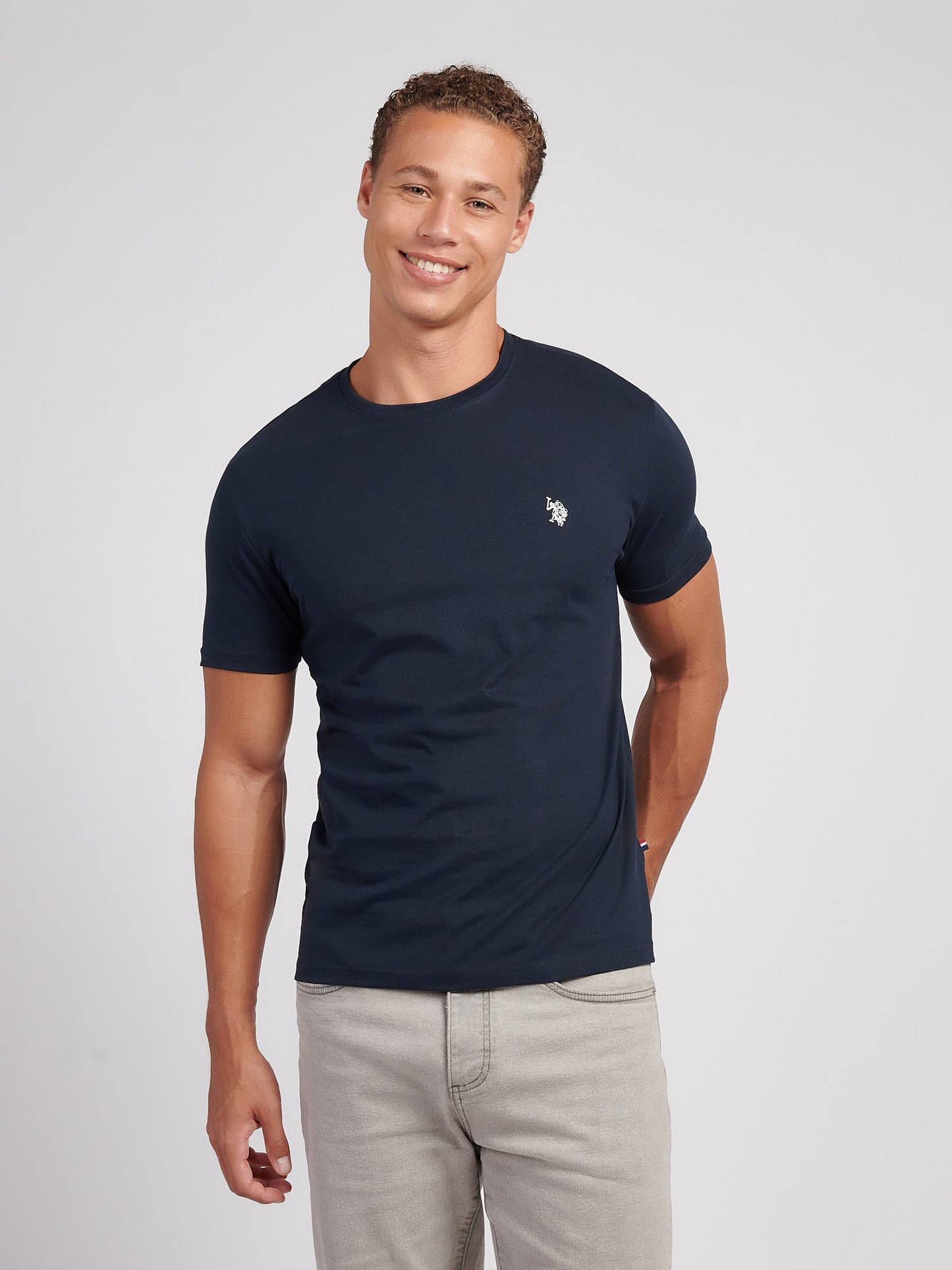 USPA Back Graphic T-shirt Dark Sapphire Navy