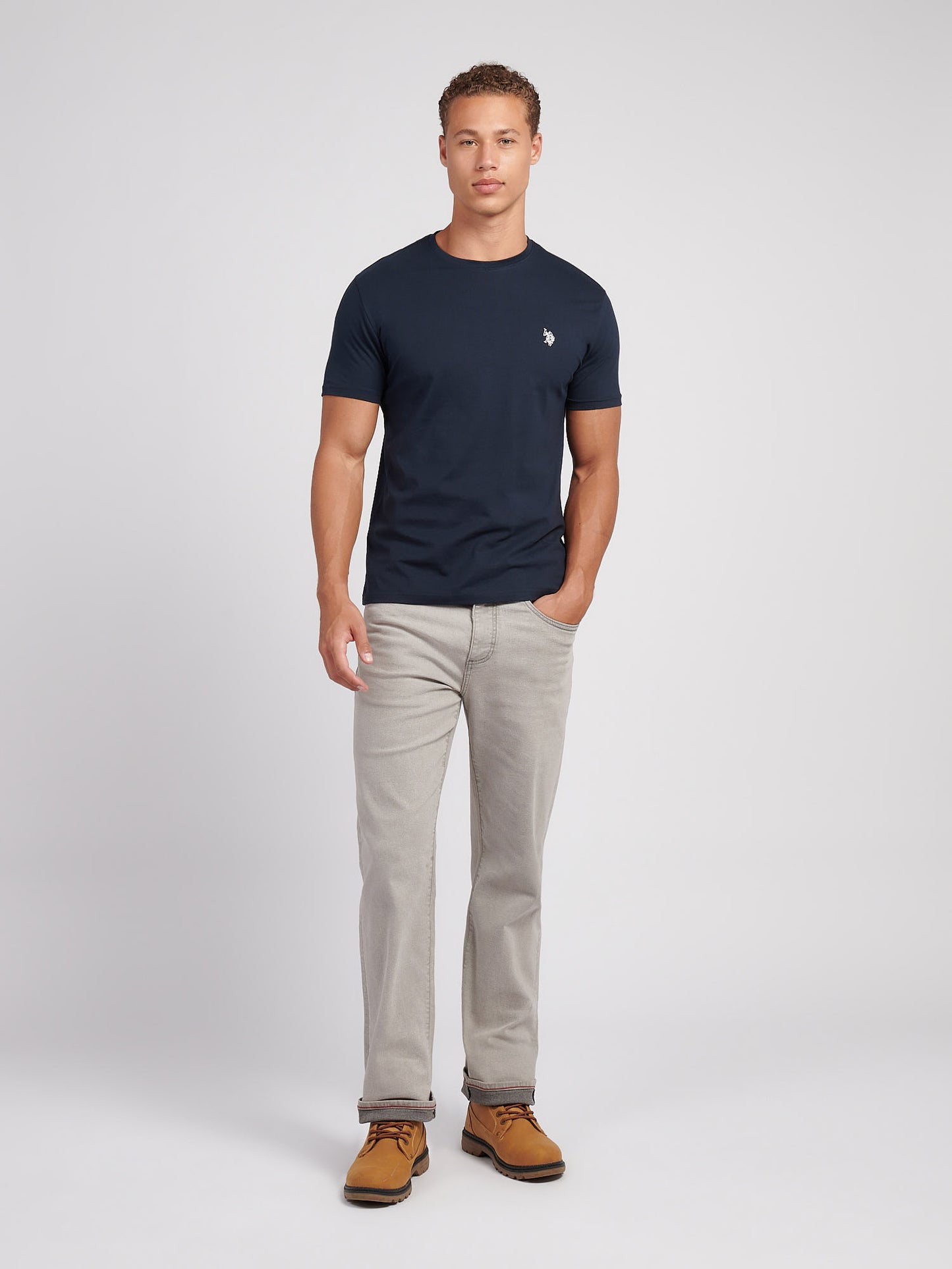 USPA Back Graphic T-shirt Dark Sapphire Navy