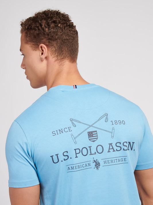 UsPA Back Graphic T-Shirt Heritage Blue