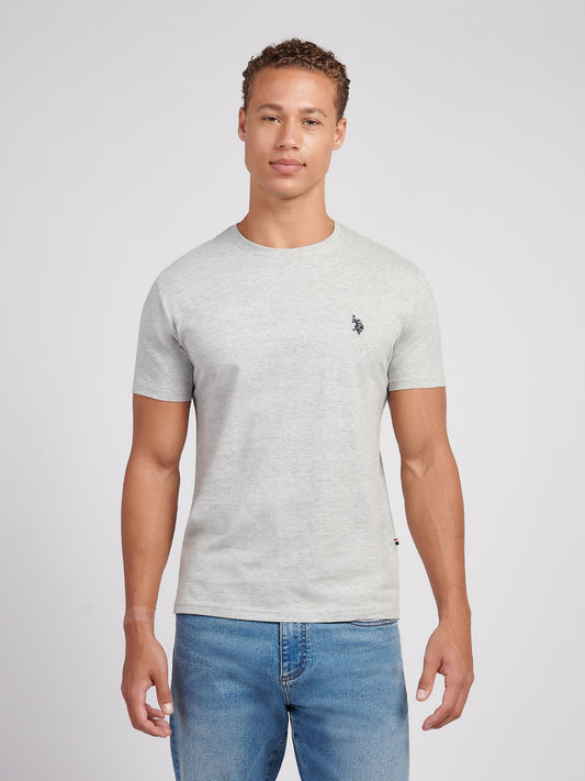 Z tyłu t-shirt z tyłu USPA Middre Grey Marg