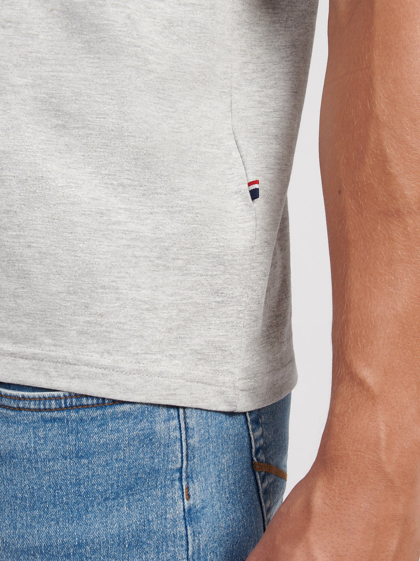 Z tyłu t-shirt z tyłu USPA Middre Grey Marg