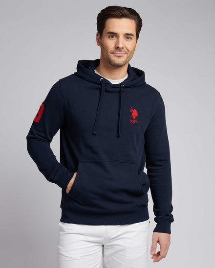 Mens Player 3 Loopback Bluza w ciemnym szafirowym granatowym/haute Red Dhm
