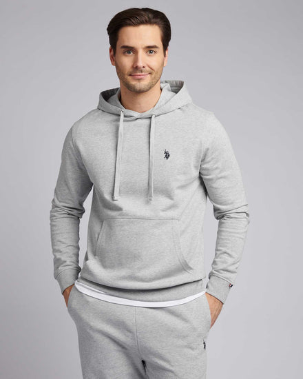 Mens Double Horsemen Loopback Bluza w środkowej szarej margle
