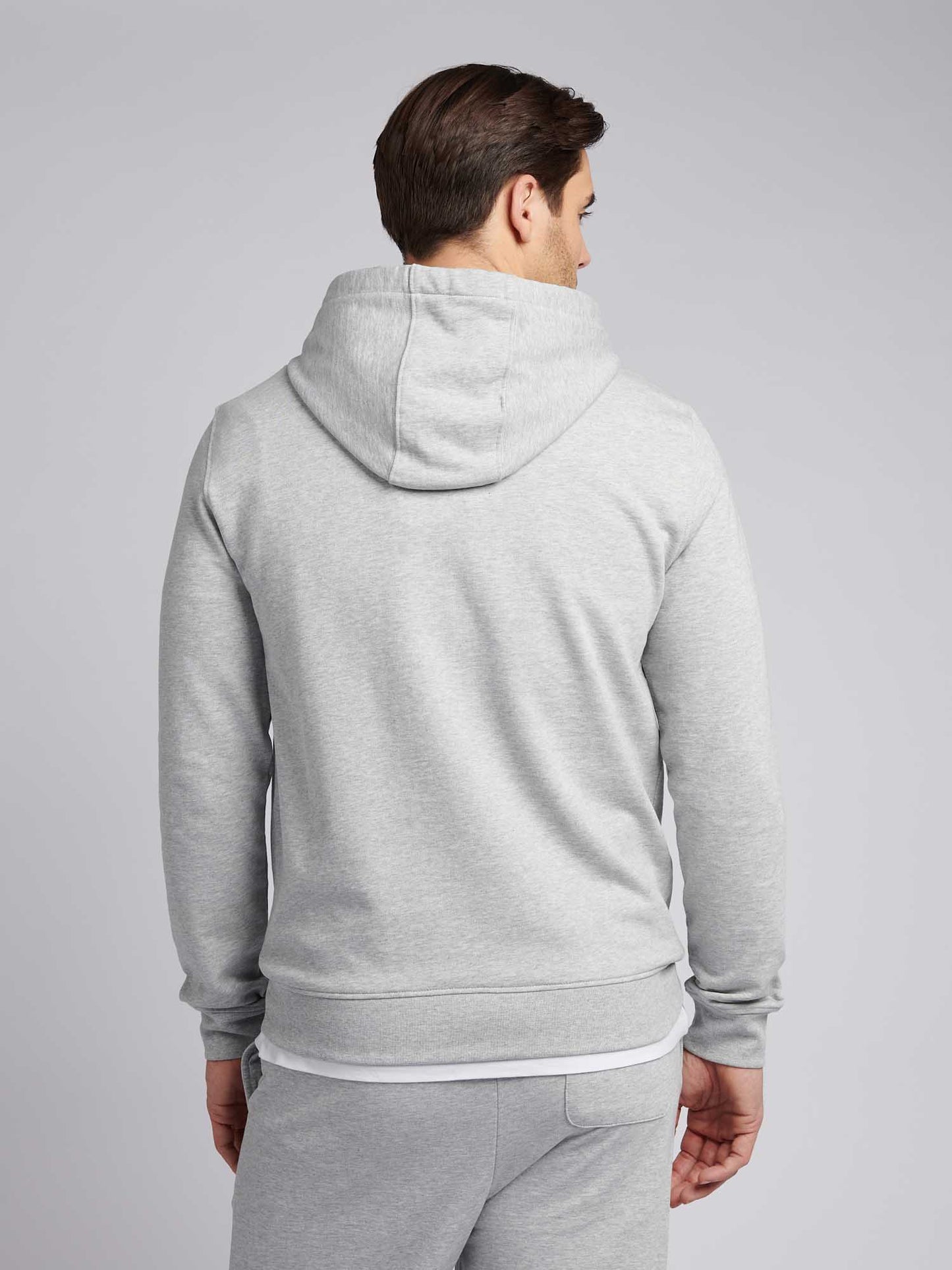 Mens Double Horsemen Loopback Bluza w środkowej szarej margle