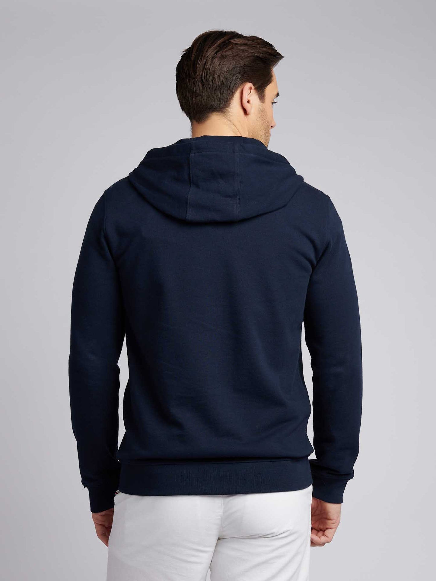 Mens Double Horsemen Loopback Zip Bluie w ciemnym szafirowym granatowym/haute Red DHM