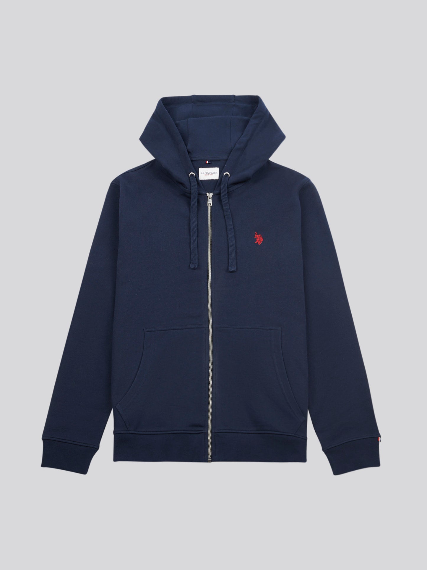 Mens Double Horsemen Loopback Zip Bluie w ciemnym szafirowym granatowym/haute Red DHM