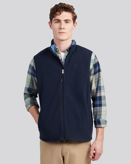 Micro polar Gilet Dark Sapphire granatowy/księżycowy światło niebieski