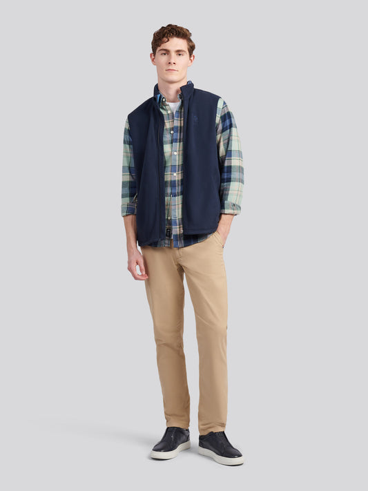 Micro polar Gilet Dark Sapphire granatowy/księżycowy światło niebieski