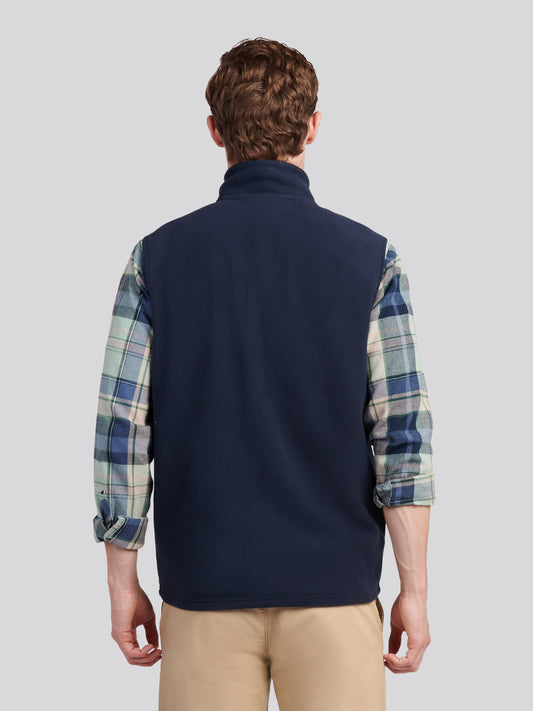 Micro polar Gilet Dark Sapphire granatowy/księżycowy światło niebieski