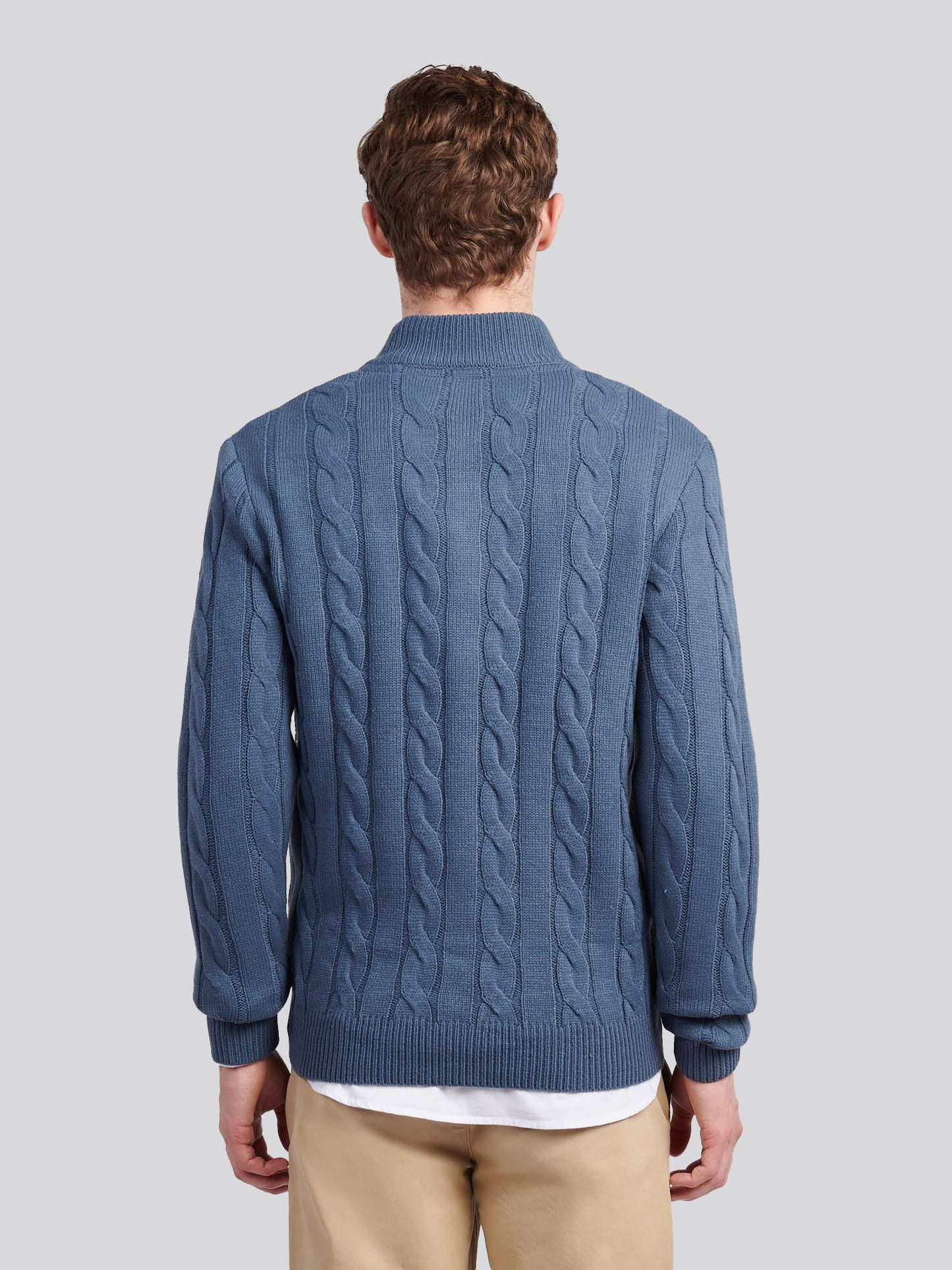 Kabel Knit lejek vintage indygo