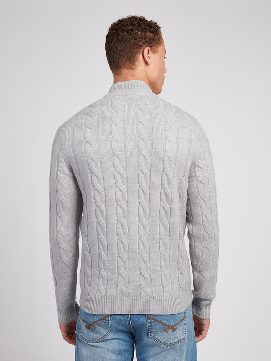 Kabel Knit lejek vintage Grey Heather