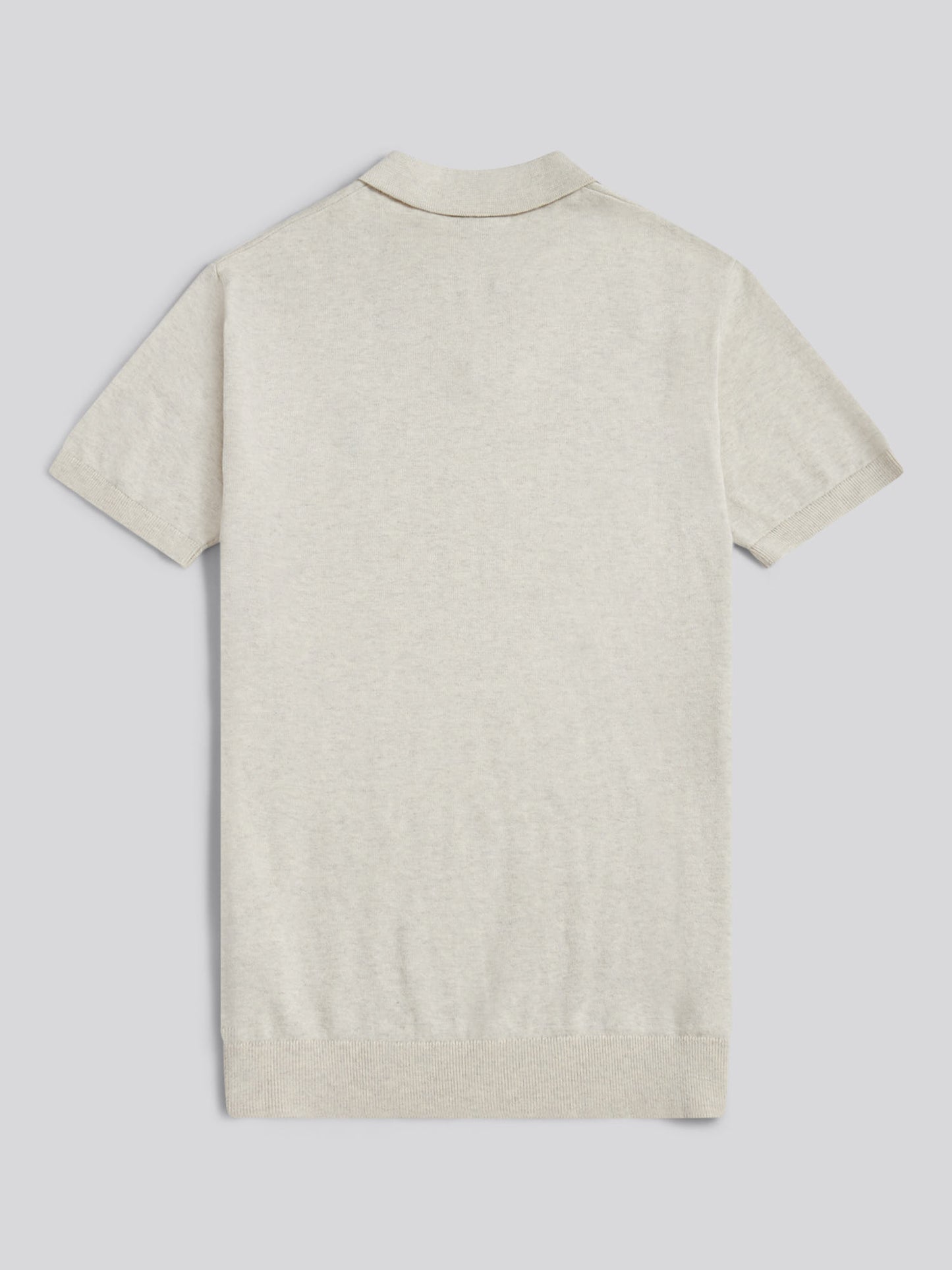 Combed Cotton Multicoloured DHM Revere Polo Birch Marl