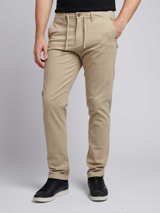 Męski komfort talia klasyczny chino w stroiku